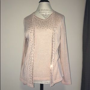 Cardigan w/attached Shell
